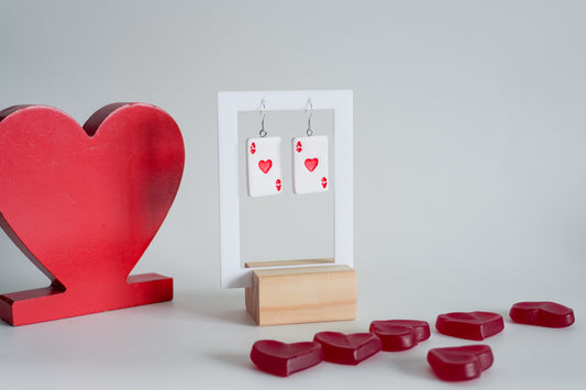Ace of Hearts Earrings