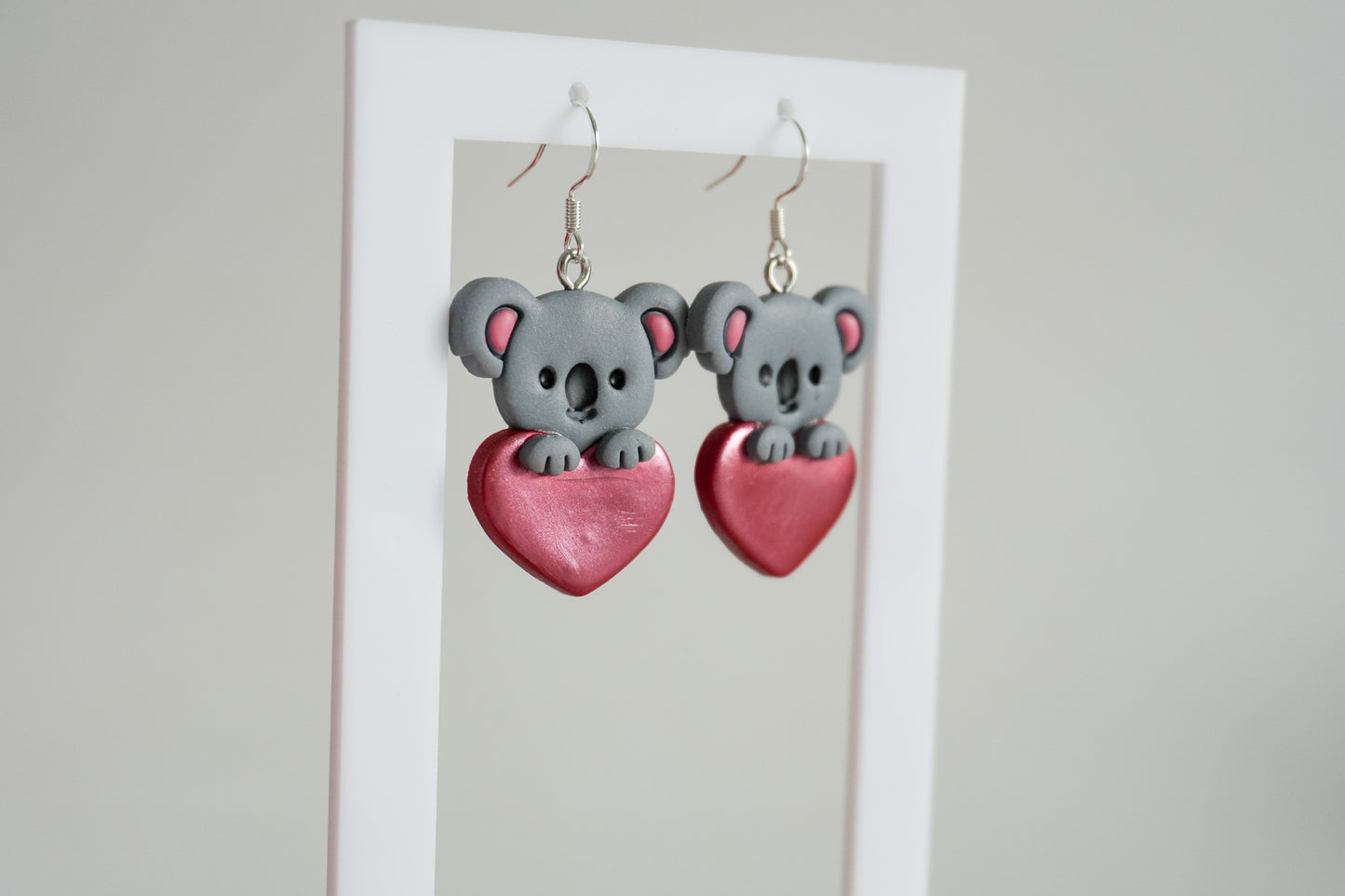 Animal Peekaboo Hearts Earrings