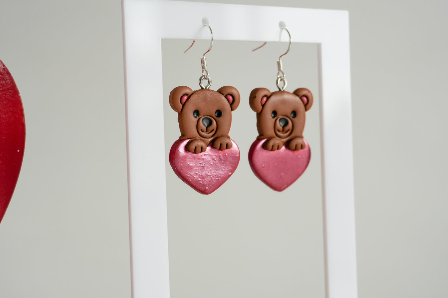 Animal Peekaboo Hearts Earrings