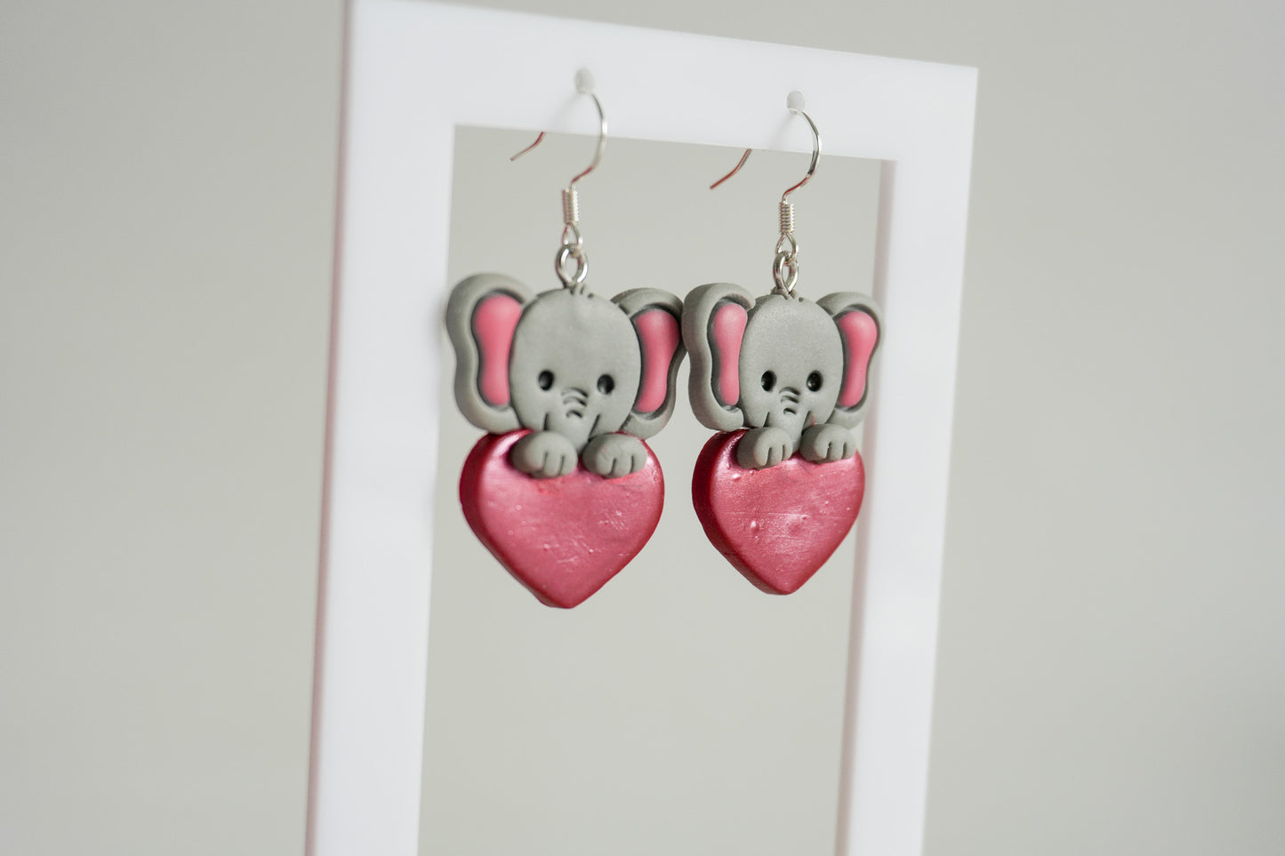 Animal Peekaboo Hearts Earrings