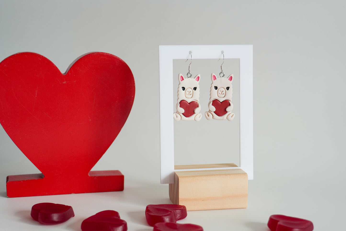 Heart Hug Animal Earrings