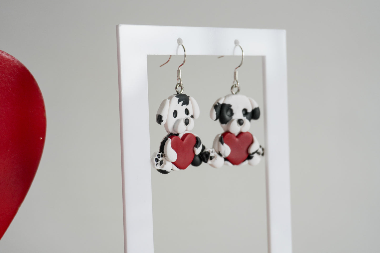 Heart Hug Animal Earrings
