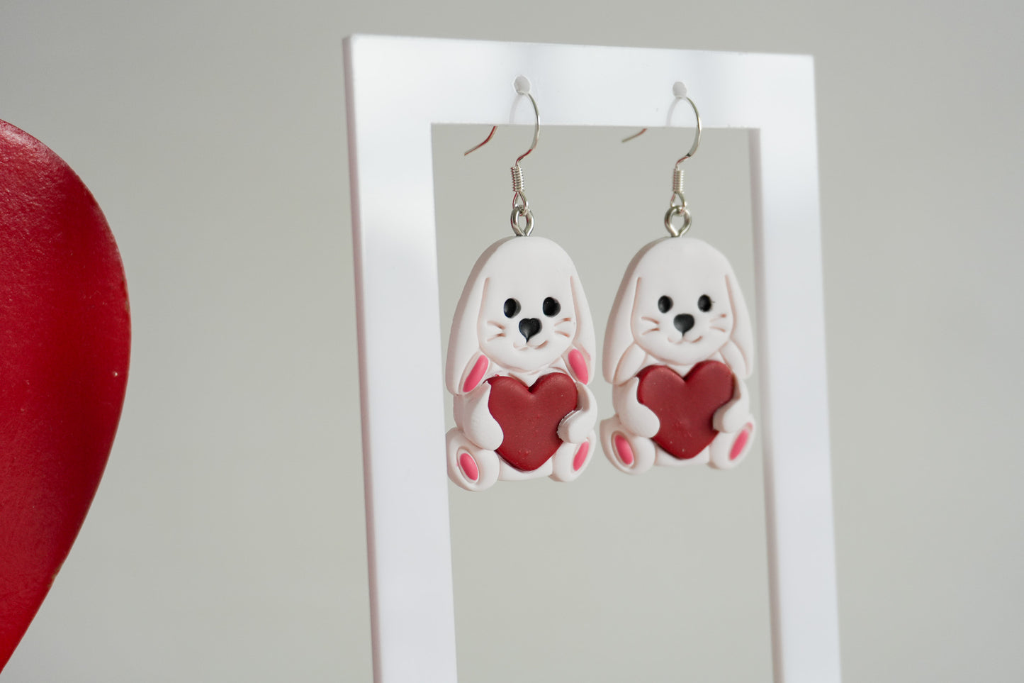 Heart Hug Animal Earrings