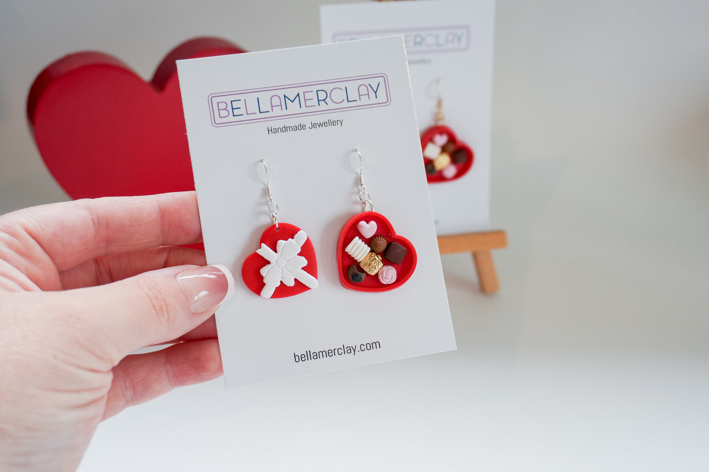 Red Chocolate Box Earrings