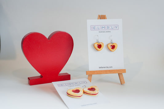 Jam Filled Heart Biscuits