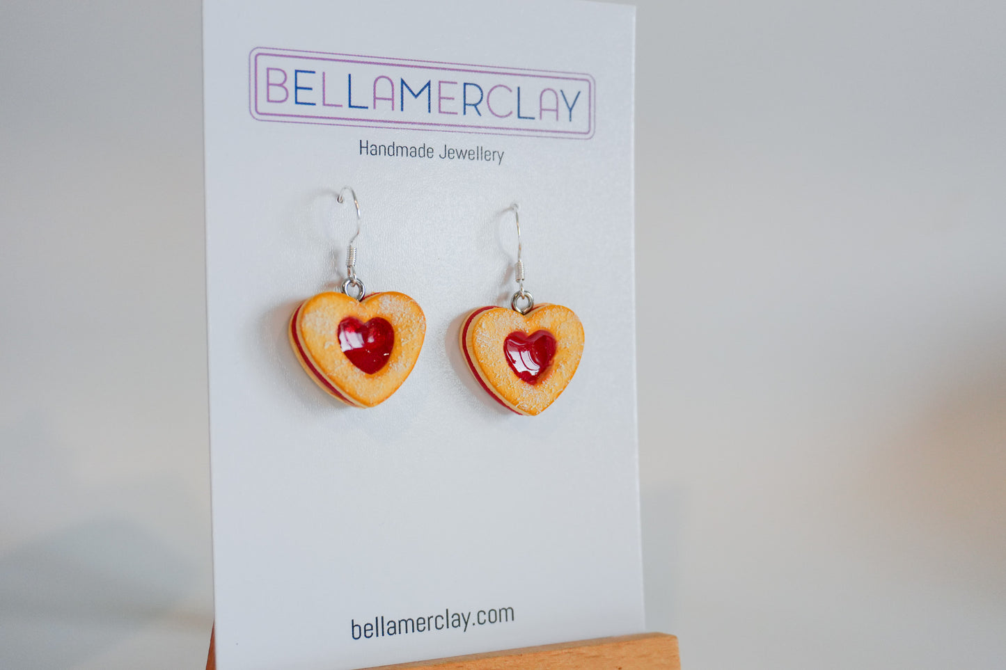Jam Filled Heart Biscuits