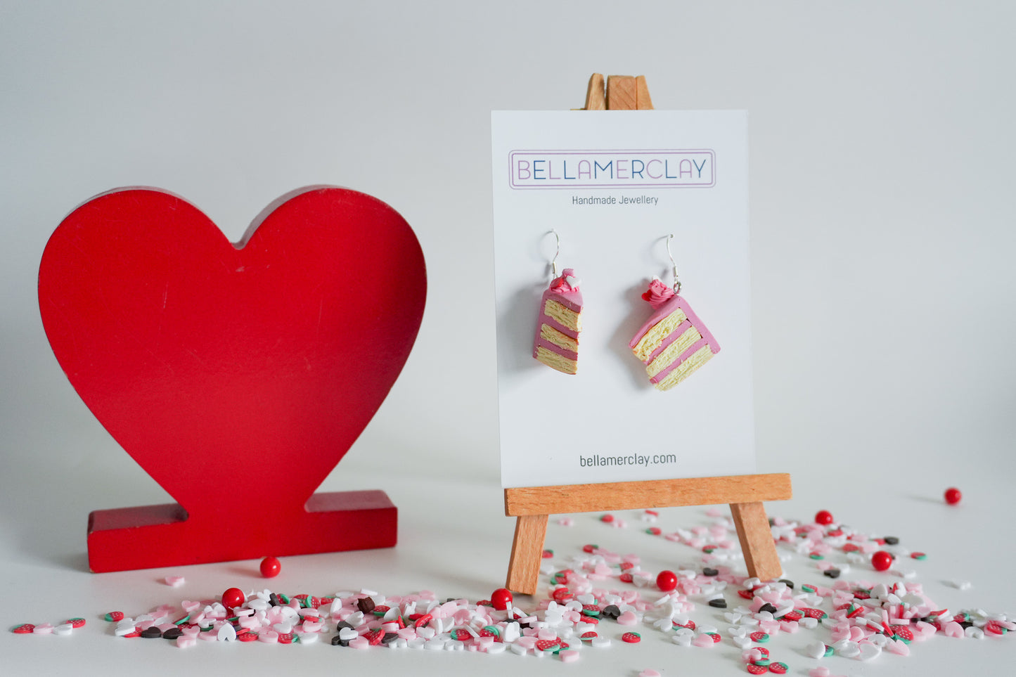 Pink Cake Earrings