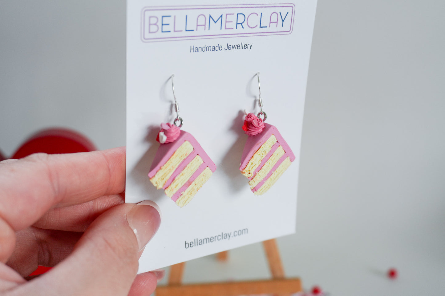 Pink Cake Earrings