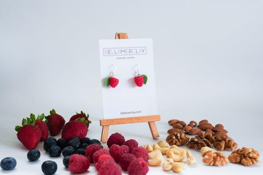 Raspberry Earrings
