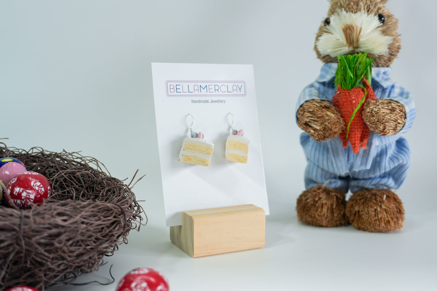 Speckled Egg Cake Earrings