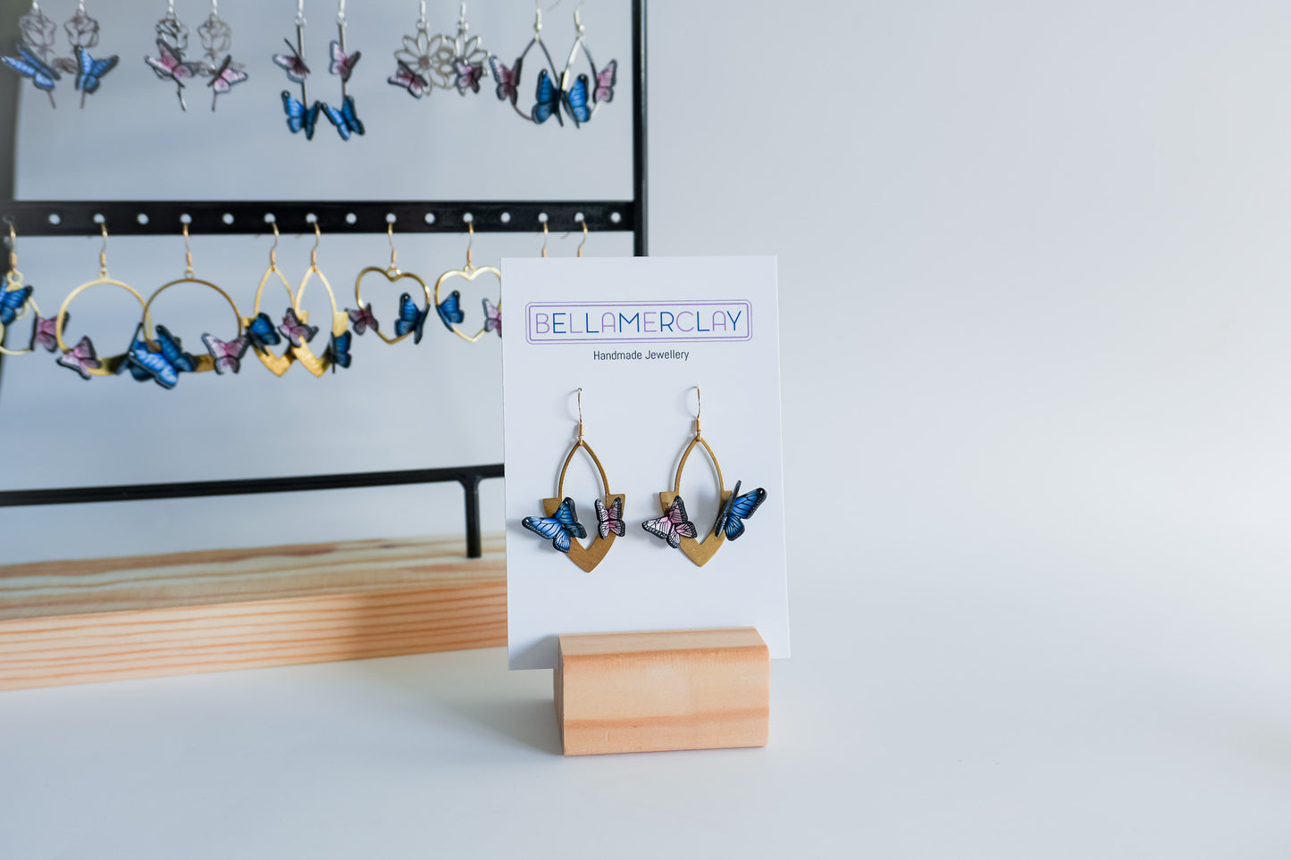 Arrowed Butterfly Earrings