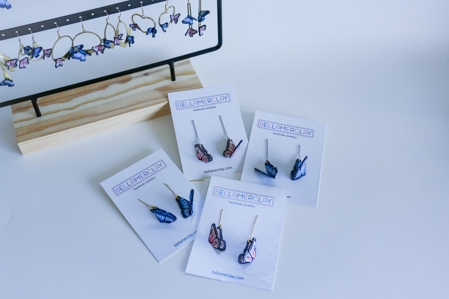 Pull through Butterfly Earrings