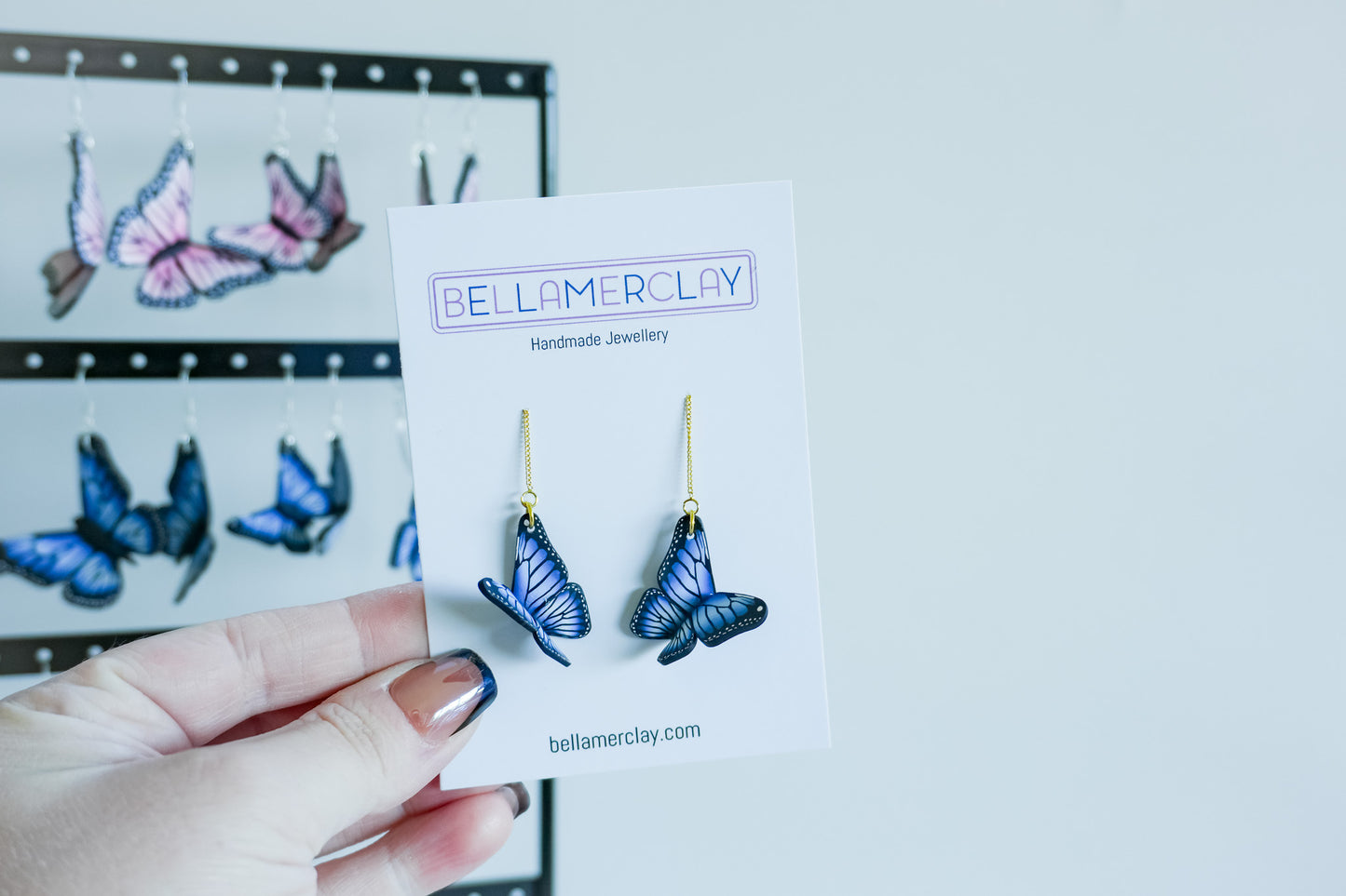 Pull through Butterfly Earrings