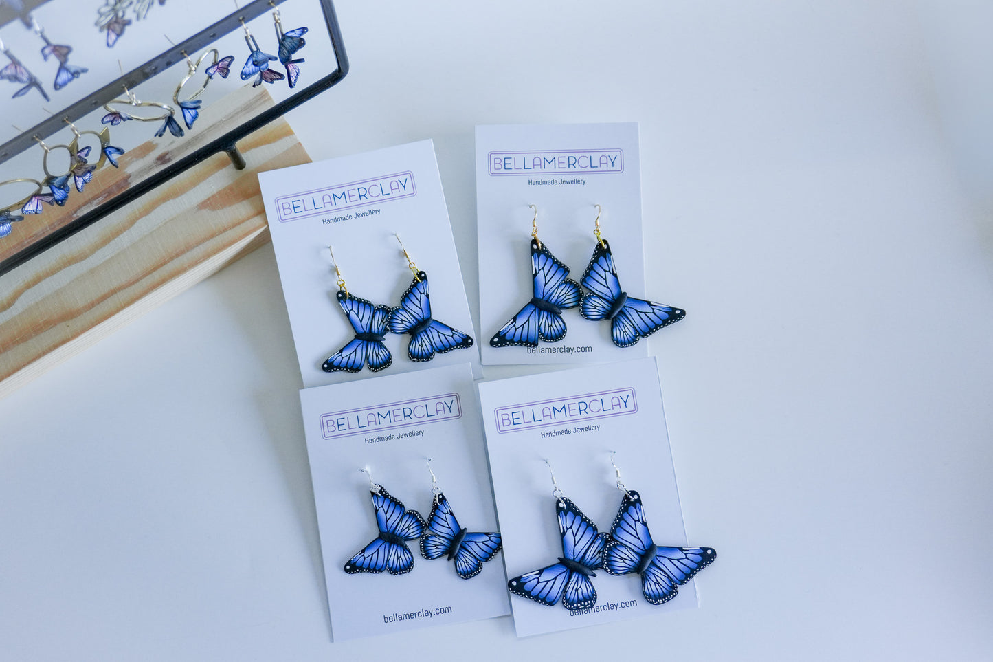 Blue Butterfly Earrings