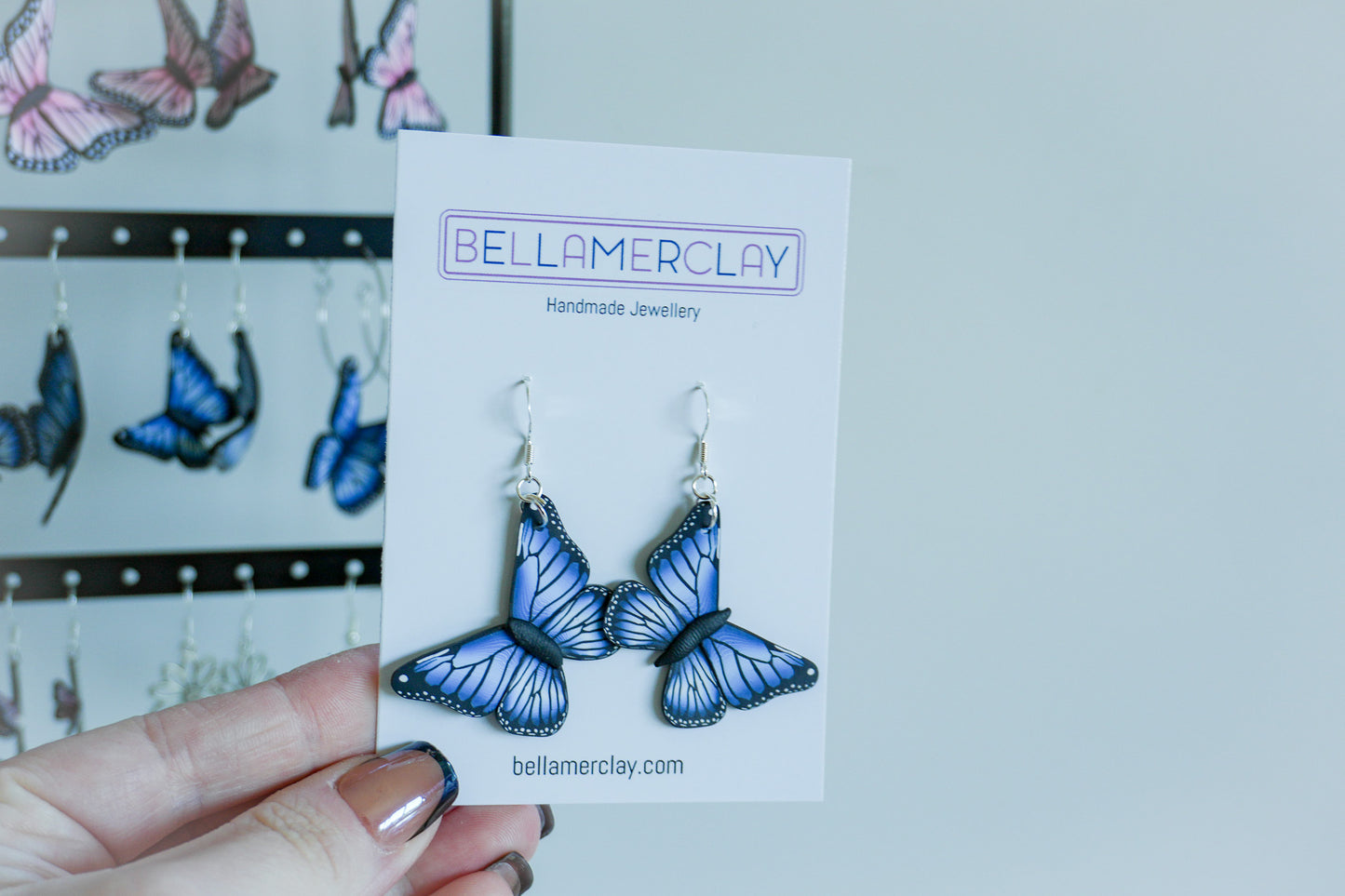 Blue Butterfly Earrings