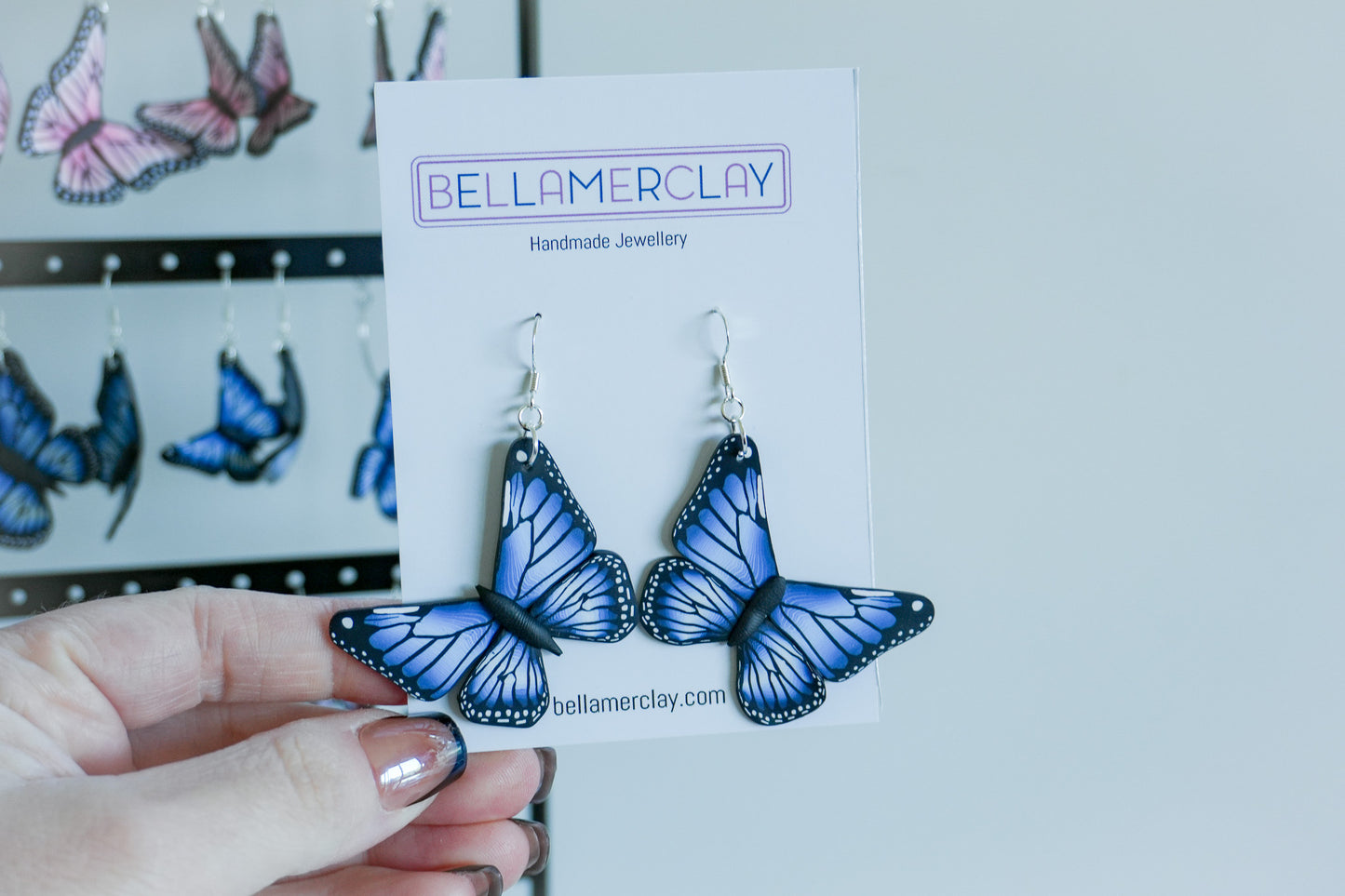 Blue Butterfly Earrings