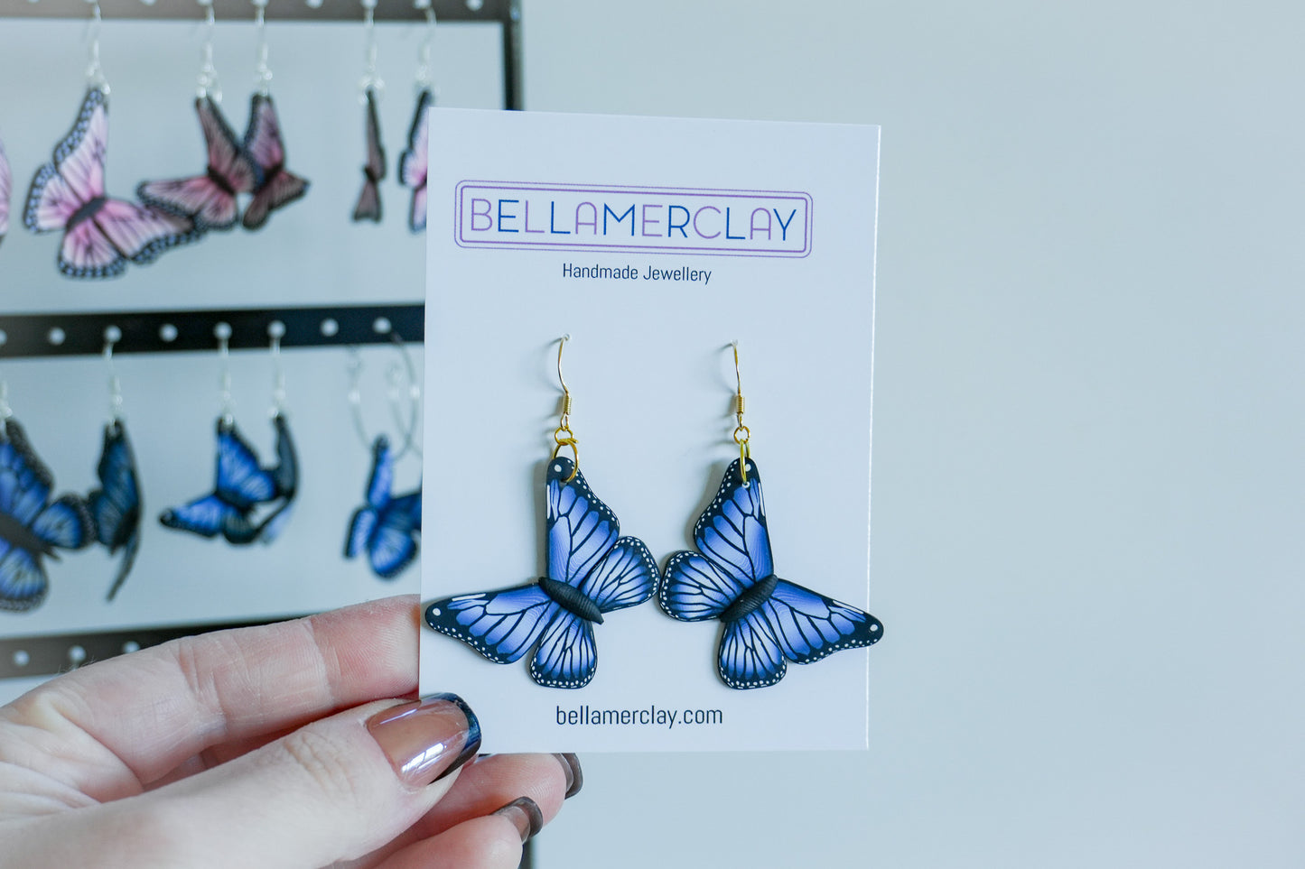 Blue Butterfly Earrings