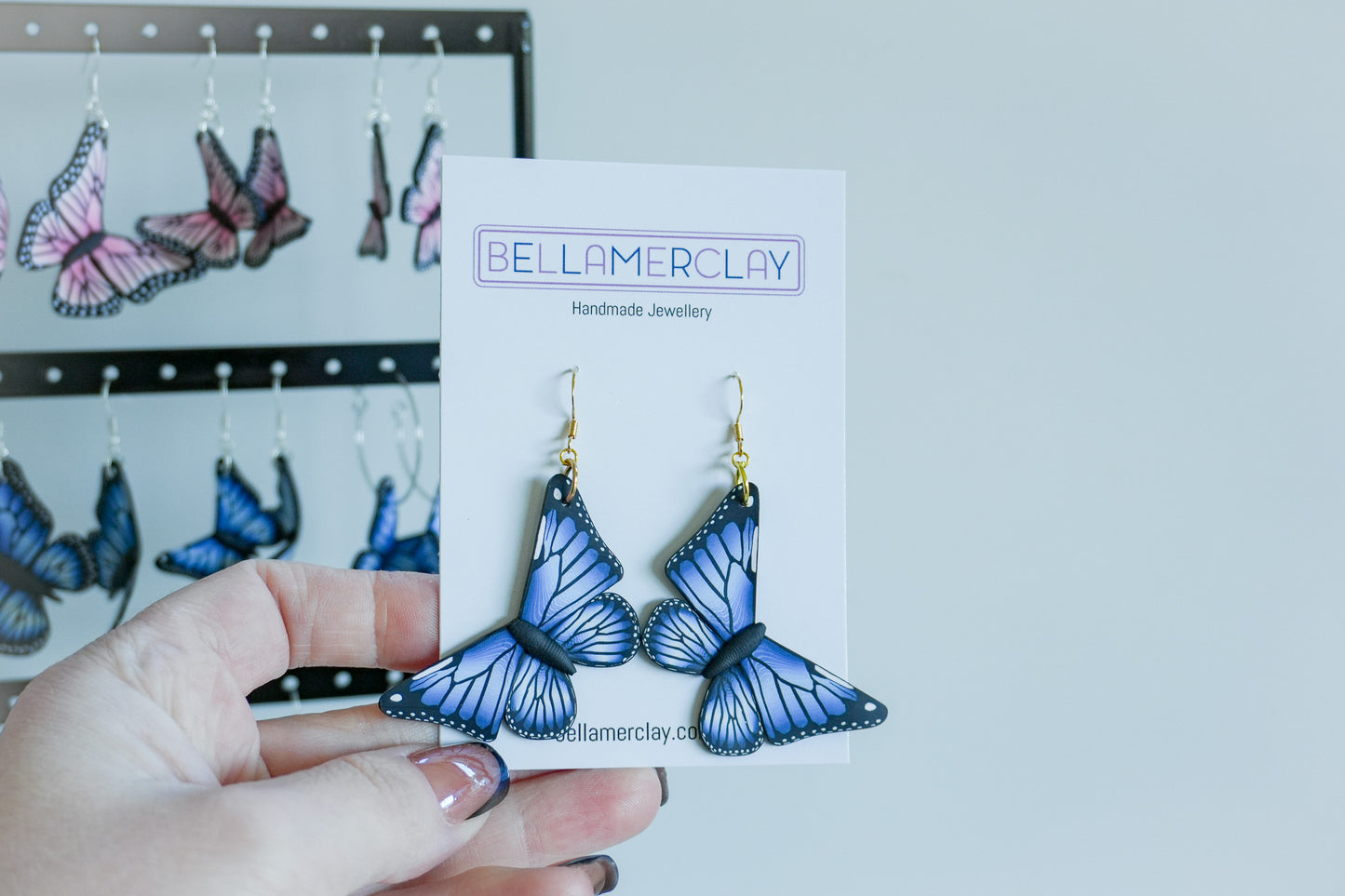 Blue Butterfly Earrings