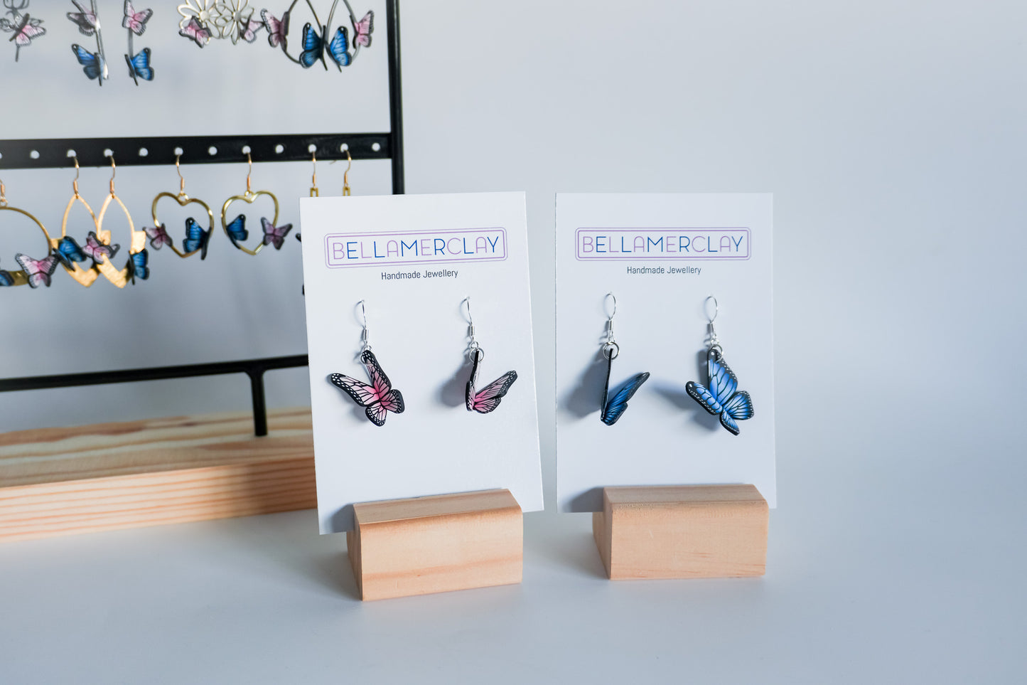 Simple Folded Butterfly Earrings