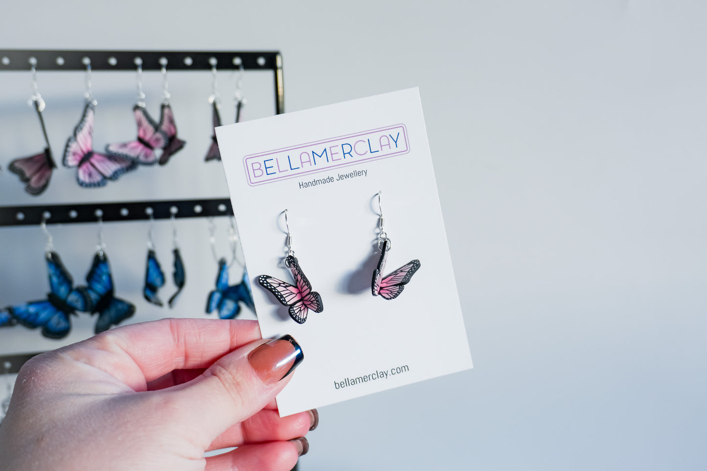 Simple Folded Butterfly Earrings