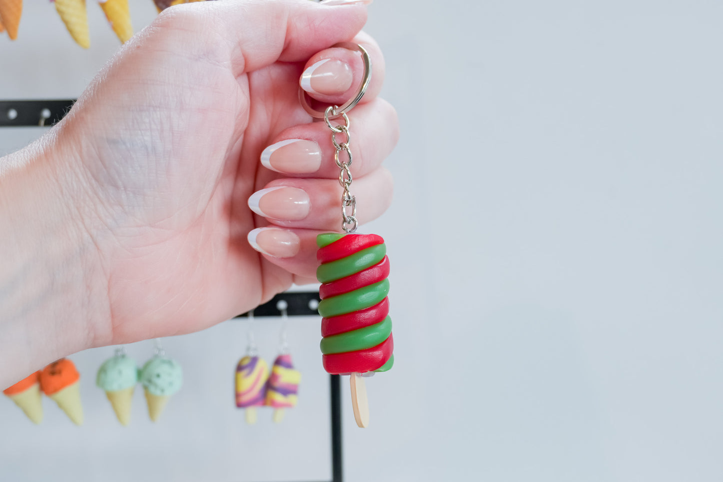 Cyclone Ice Block Keychain