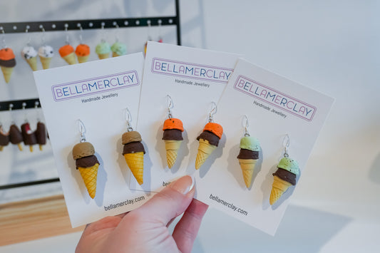 Double Scoop Ice Cream Earrings