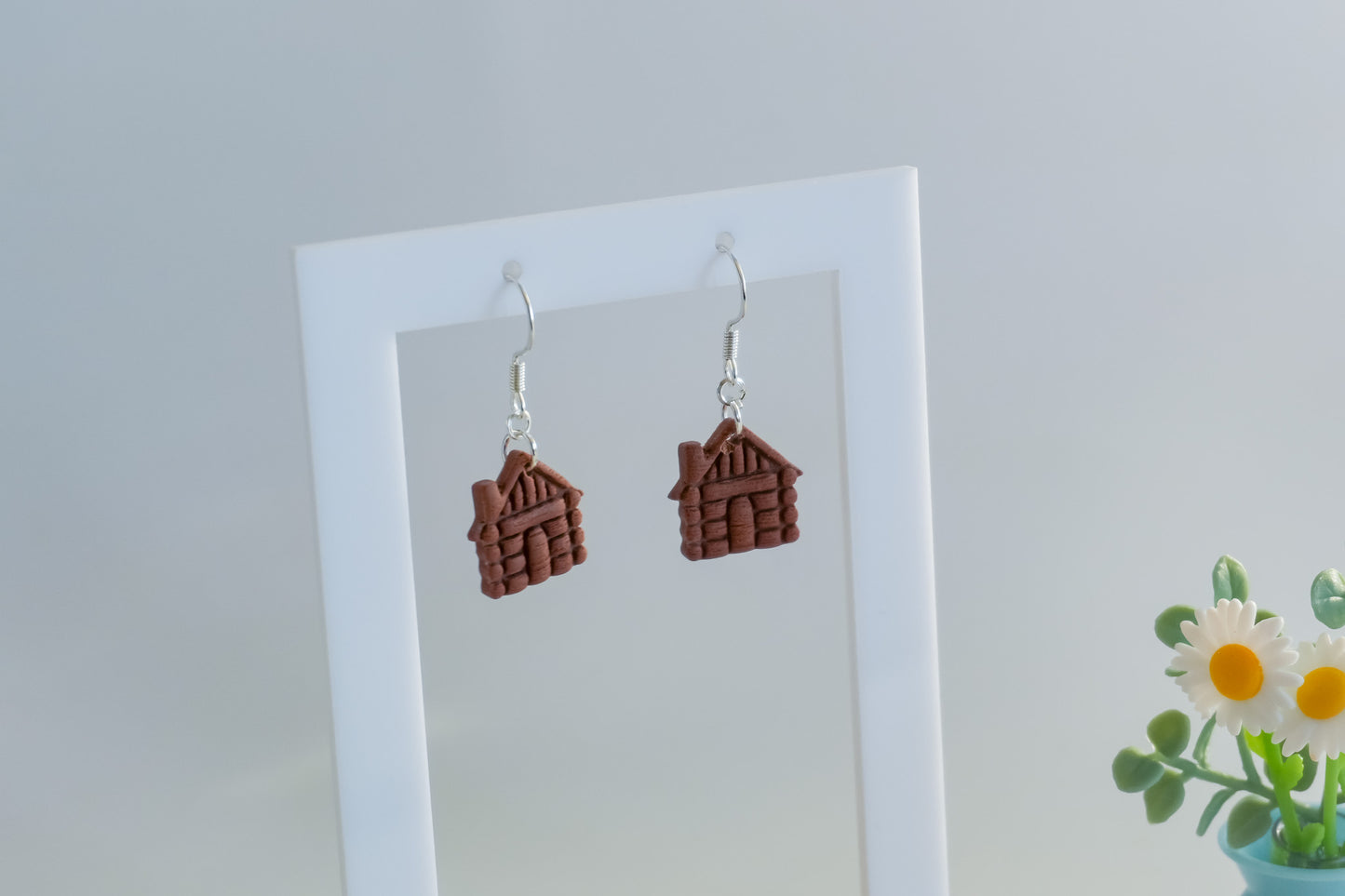 Log Cabin Mini Earrings
