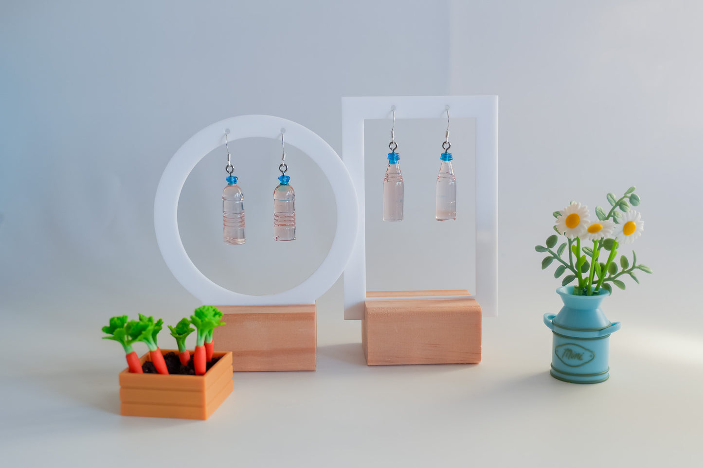 Bottle of Water Earrings