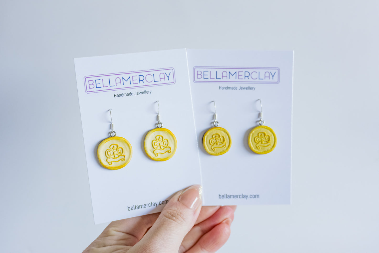Girl Guide Biscuit earrings