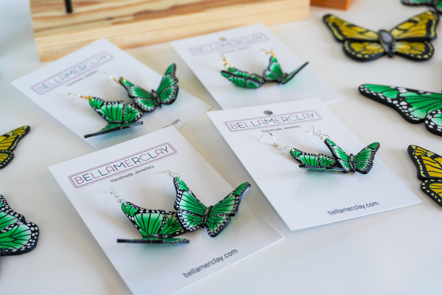 Curved Butterfly Earrings