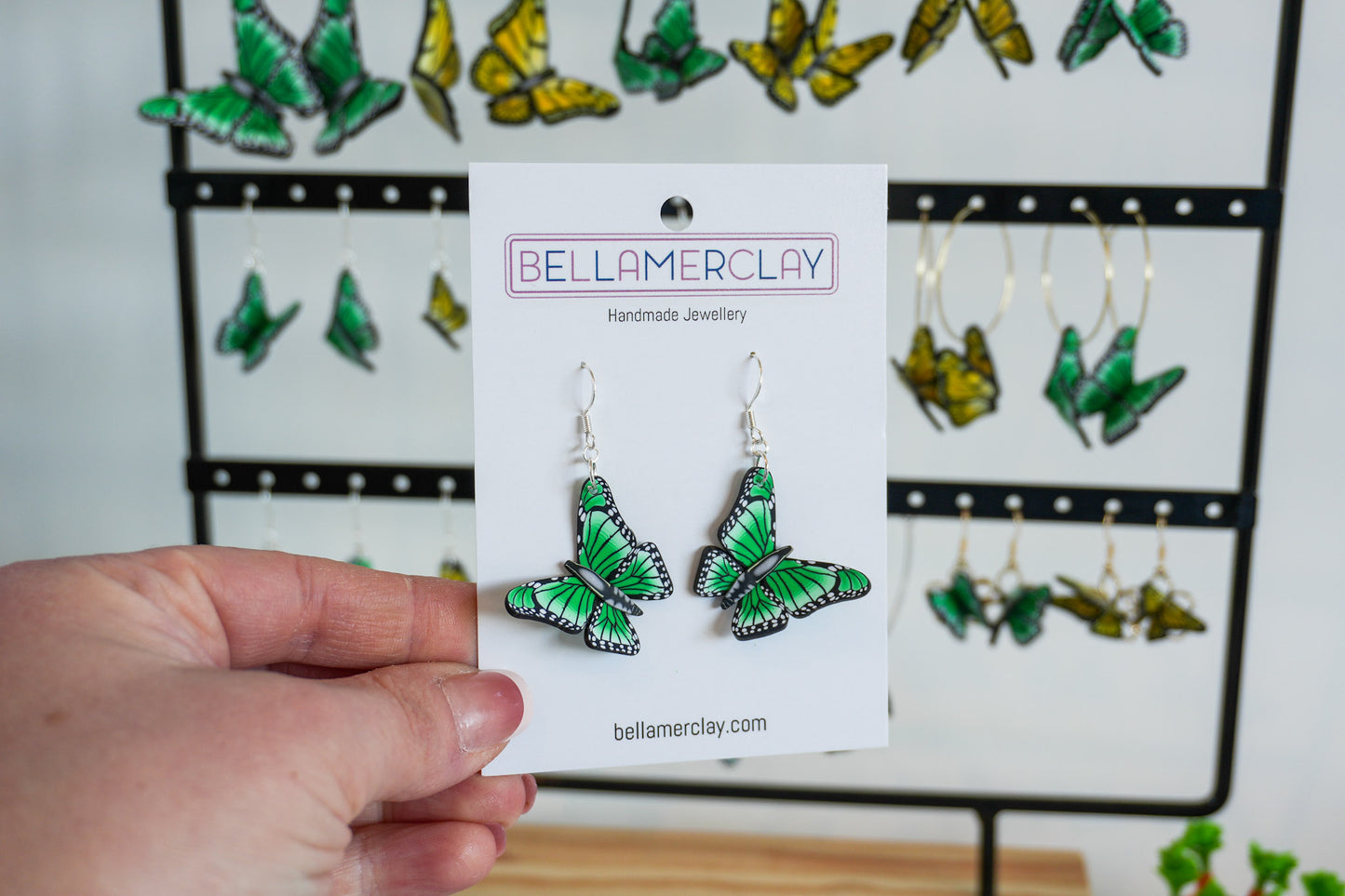 Curved Butterfly Earrings