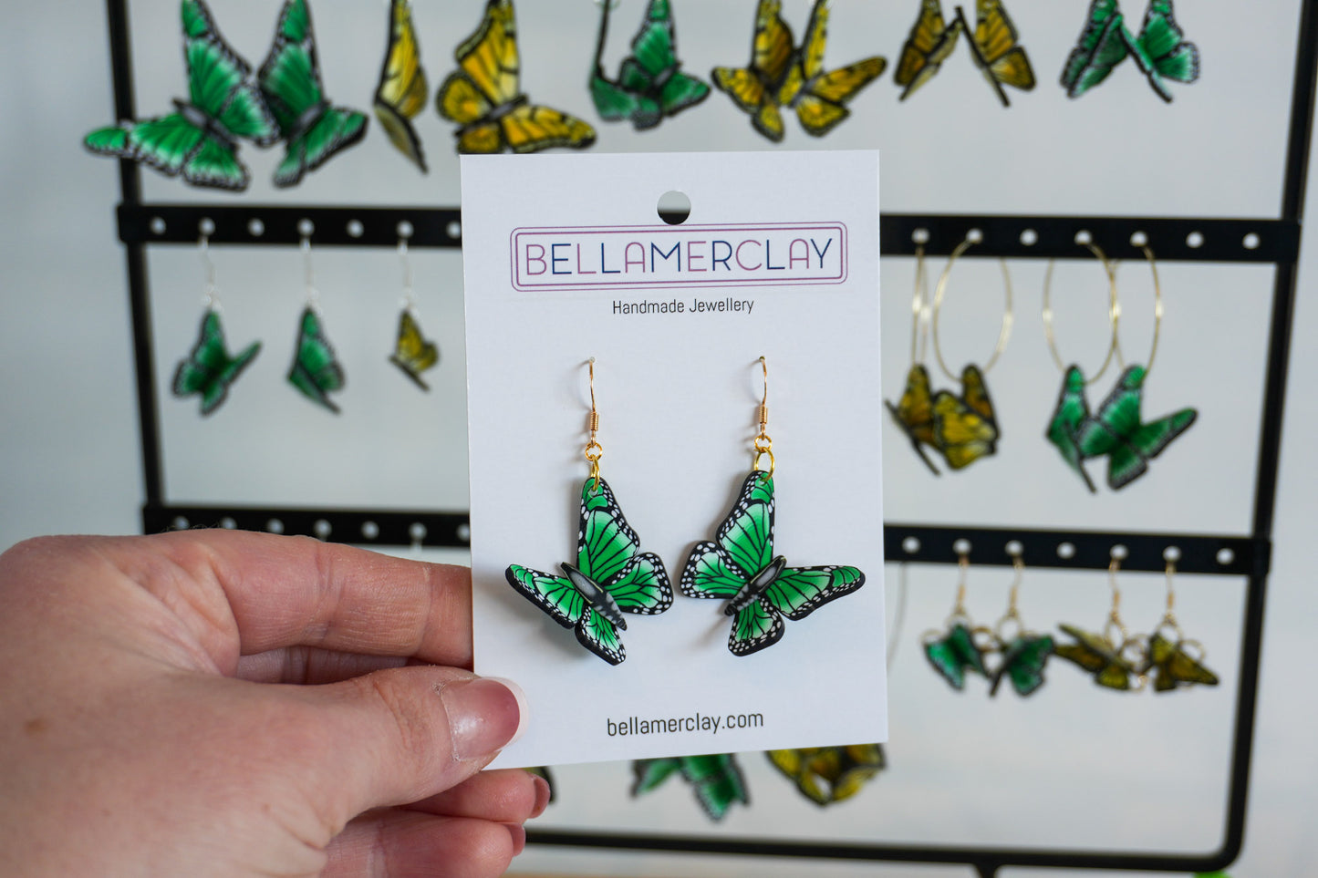 Curved Butterfly Earrings