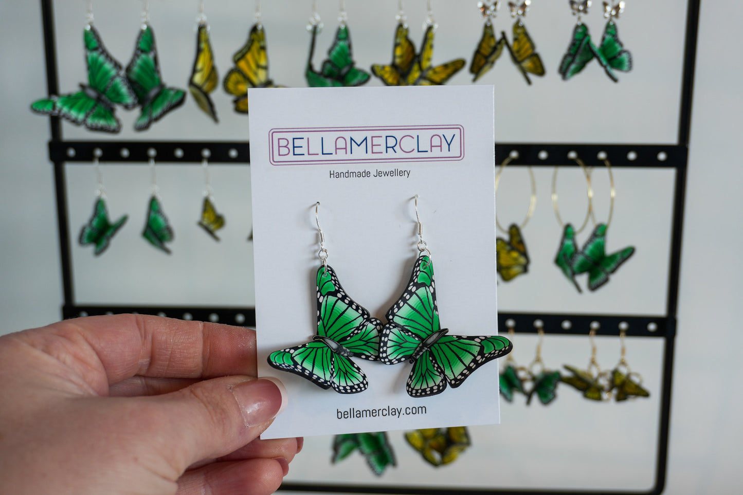 Curved Butterfly Earrings