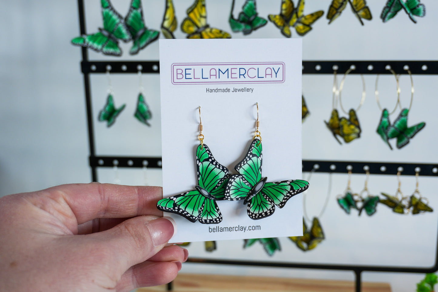 Curved Butterfly Earrings