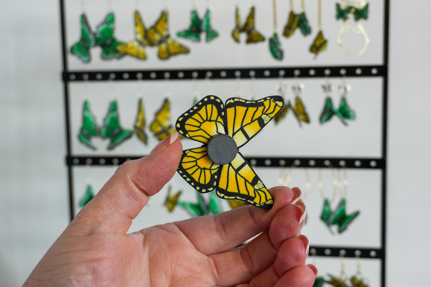 Yellow Butterfly Magnet