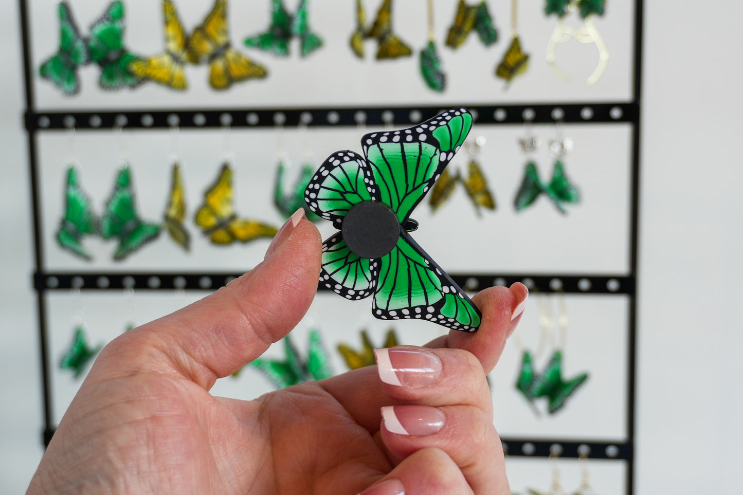 Green Butterfly Magnet