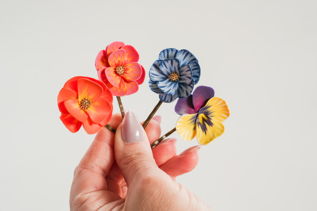 Floral Hair Pins