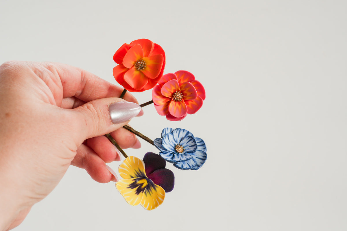 Floral Hair Pins