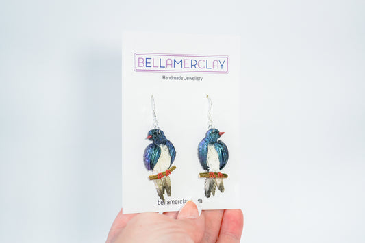NZ Wood Pigeon Earrings (Kereru)