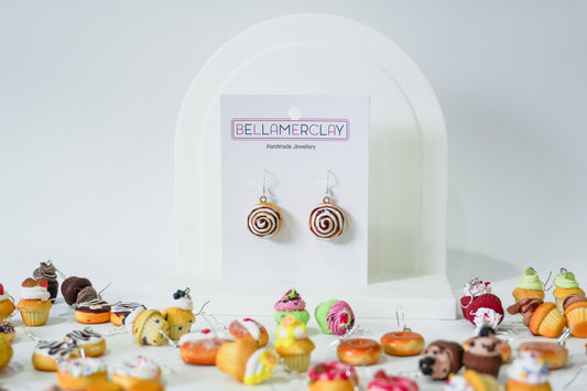 Cinnamon Roll Earrings