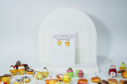 Mini Cupcake Stud Earrings