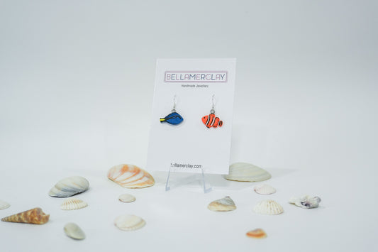 Clown Fish and Blue Tang Earrings