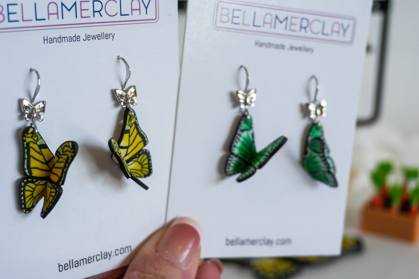 Butterfly Decal Earrings