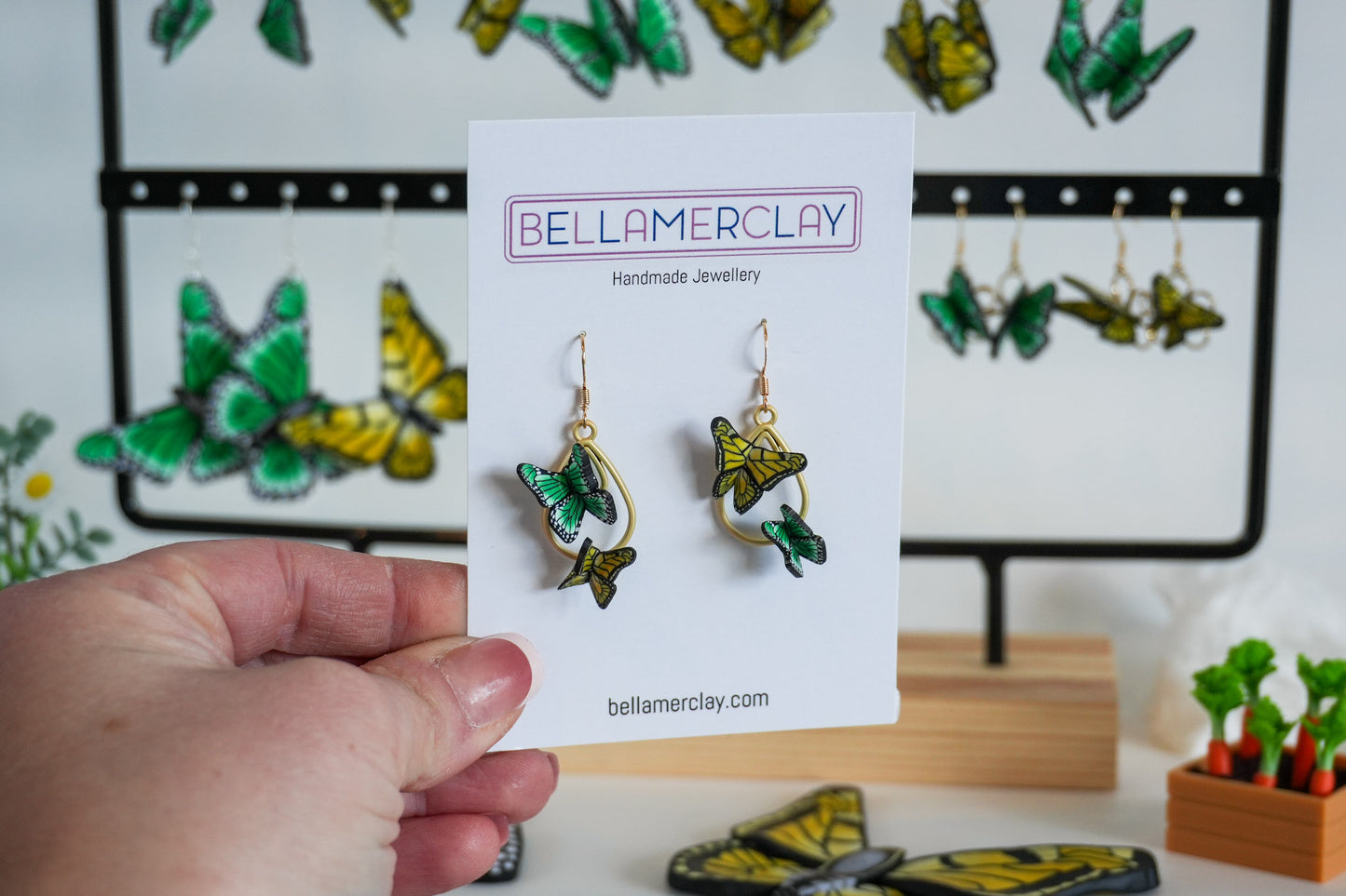 Butterfly Teardrop Earrings
