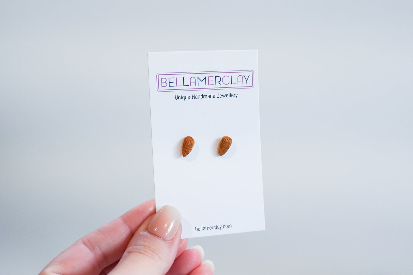 Almond Stud Earrings