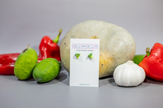 Broccoli Stud Earrings