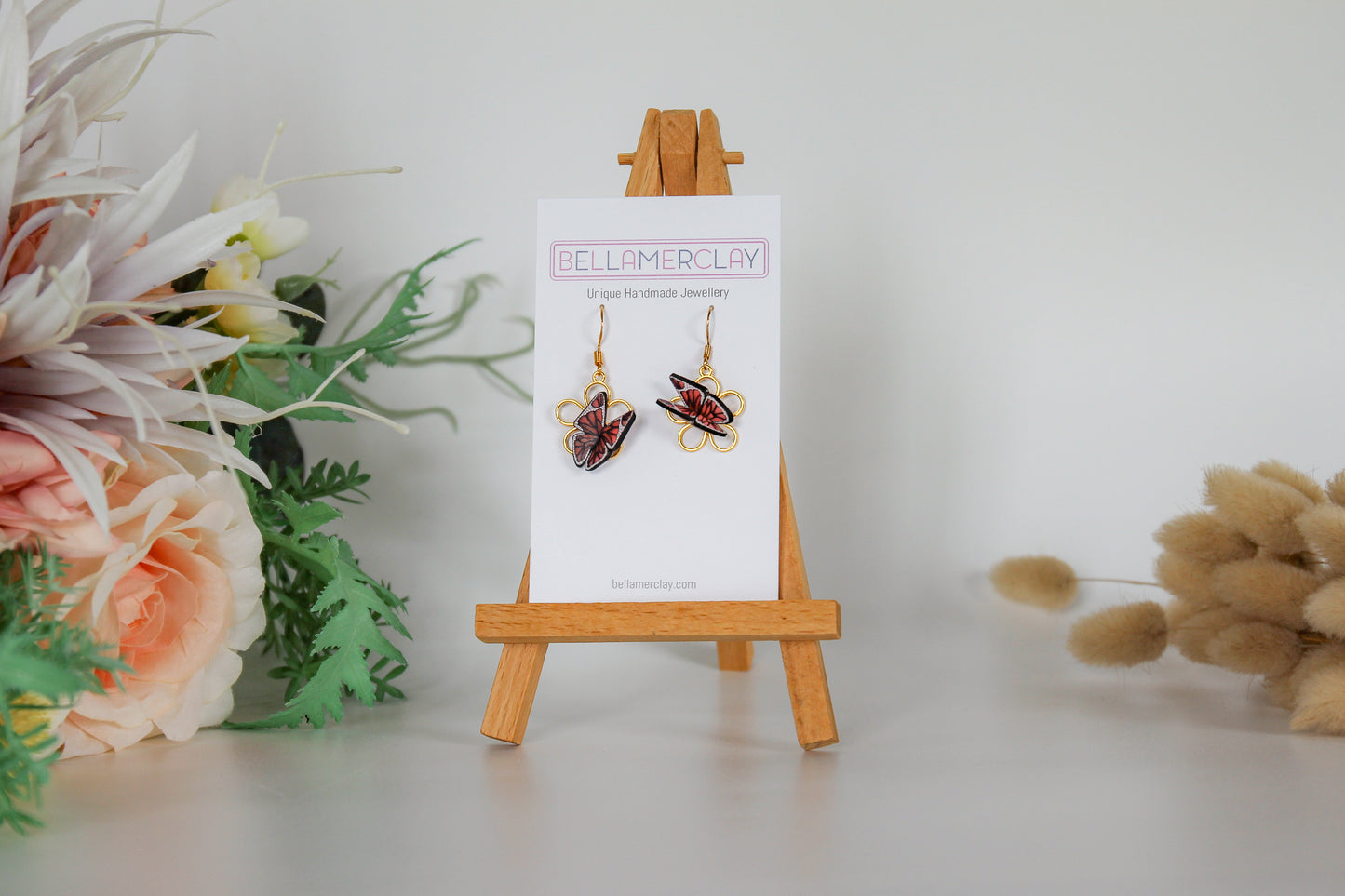 Monarch Simple Flowers Earrings