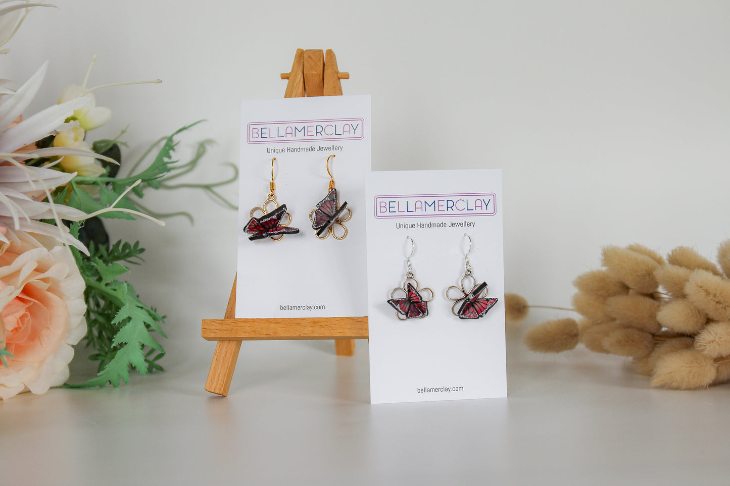 Monarch Simple Flowers Earrings