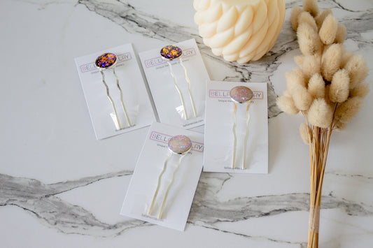 Opal Hair Pins