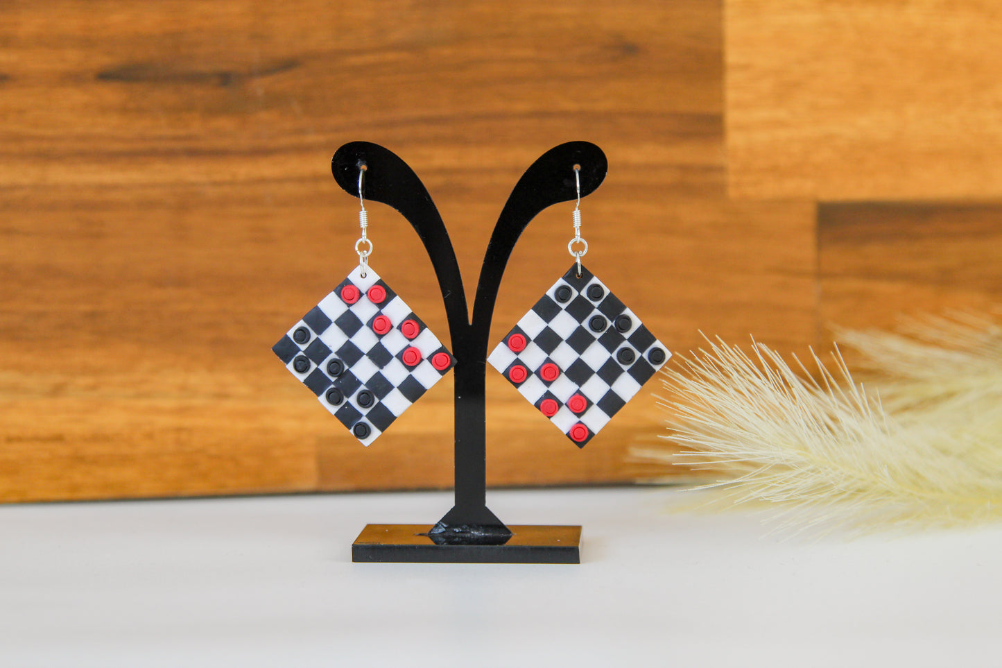 Checker Boardgame Earrings